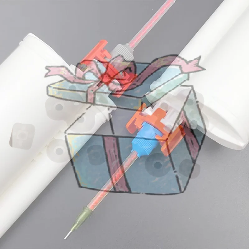 

【CCA】2/4pcs 490ML Epoxy Dual Component Adhesive Cartridge Mixing Nozzle Adapter 200ML Cartridge Mixing Tube Plastic Adapter