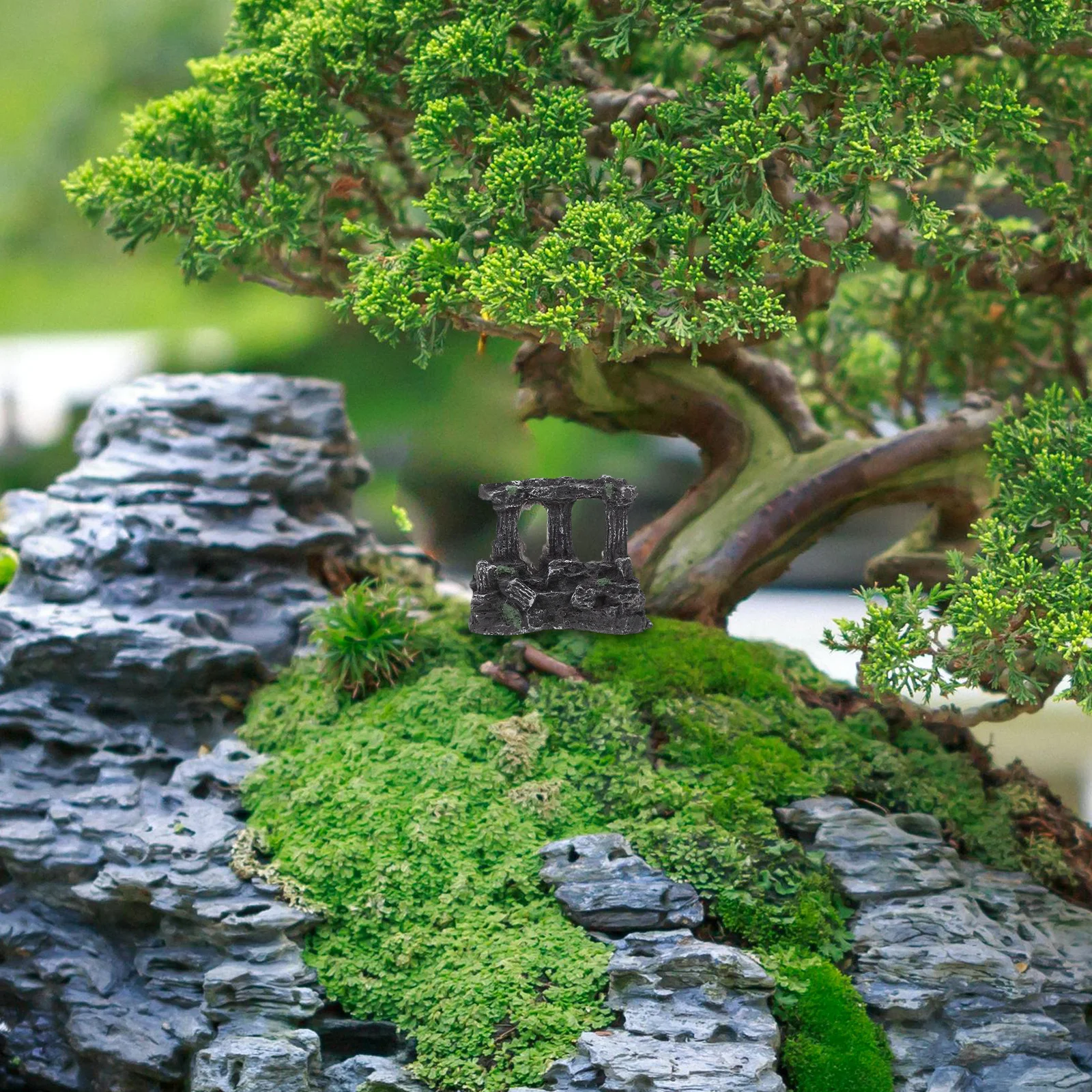 

Resin Roman Column Ornament Roman Architecture Aquarium Decoration House Ancient Small Column Fish Tank Betta Fish Tank Hideout