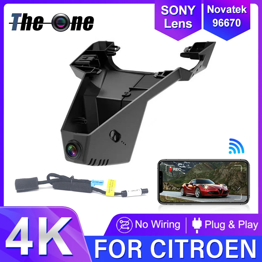 

Plug and play DashCam For Citroen C5 AIRCROSS BEYOND 400THP 360THP 2022 Car DVR WIFI Video Recorder Front Camera Dash Cam