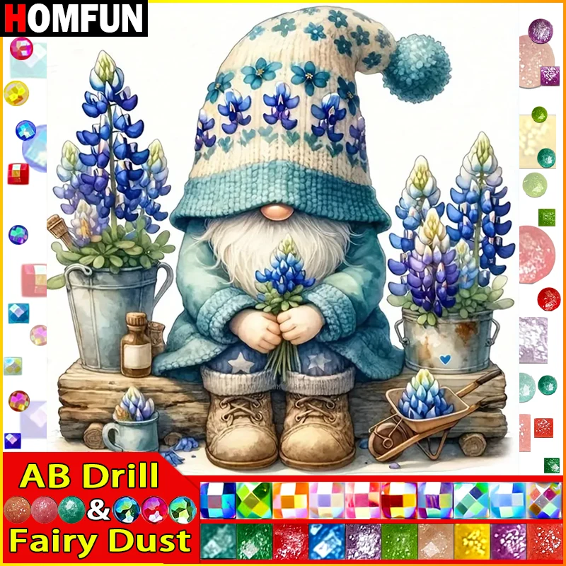 HOMFUN Fairy Dust AB Diamond Embroidery 