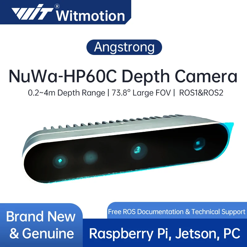Nuwa-HP60C RGB 3D Depth Camera Structured Light Imaging USB 2.0 FOV 73.8° 0.2-4M for Raspberry Pi ROS Robot Obstacle Avoidance