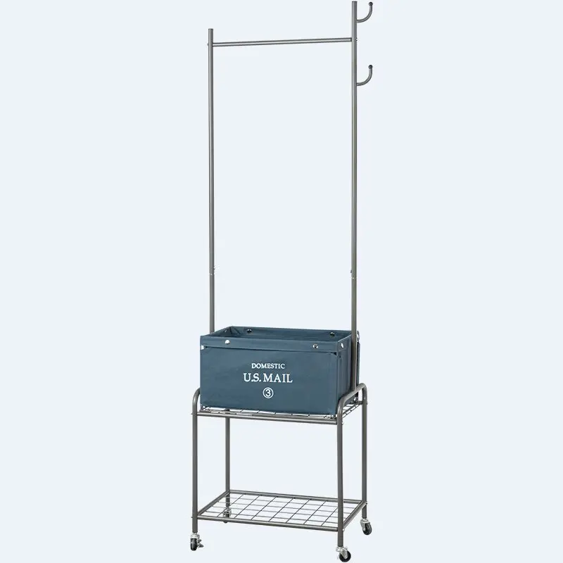 

Shelf Floor-to-ceiling removable storage basket hanger Multi-layer storage drying rack Household bedroom Overnight changing