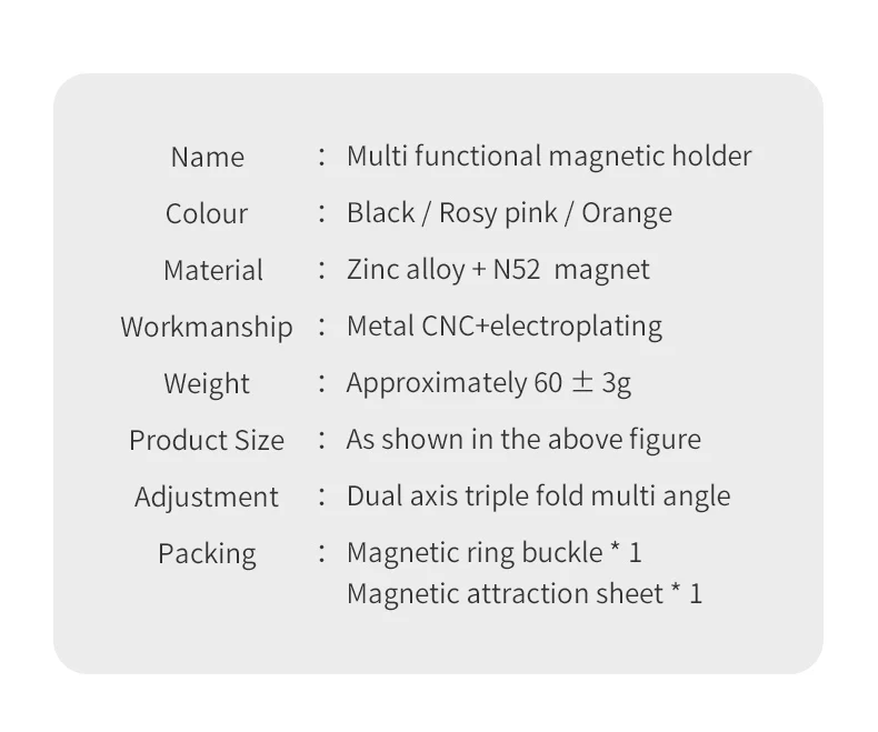 Für MagSafe Doppelseitiger Starker Magnethalter für Fotoausrüstung Handy-Zubehör Tragbarer Faltbarer Magnetständer – Detail 17