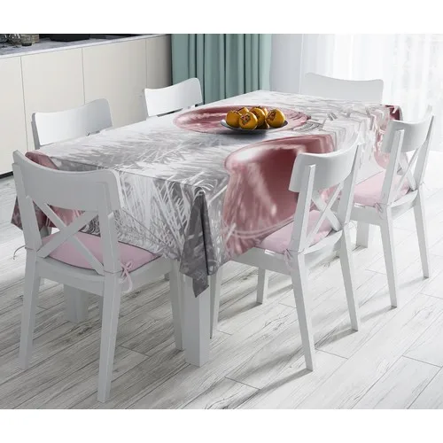 RealHomes Christmas Baubles Digital Printed Decorative Stain-resistant Table Cloth 140x180 cm