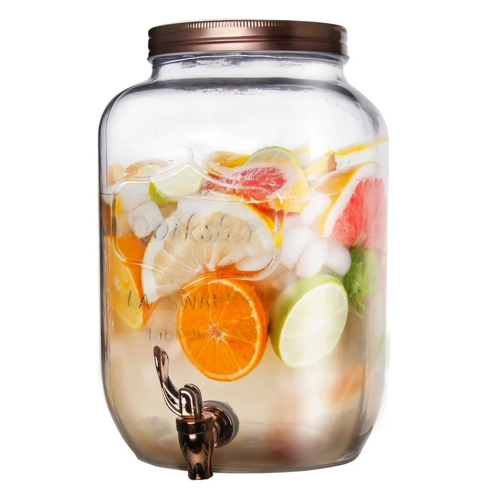 8.8 L Glazen Kranen Drinkpot