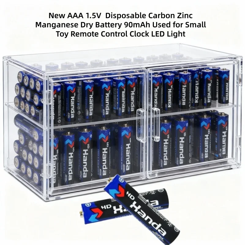 

New AAA 1.5V Disposable Carbon Zinc Manganese Dry Battery 90mAh Used for Small Toy Remote Control Clock LED Light Brand New