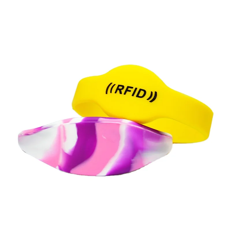 

Customized ize rfid cashless payment wristband 13.56 Pulsera Nfc Payment Rfid Band Bracelet Silicone rfid wristbands