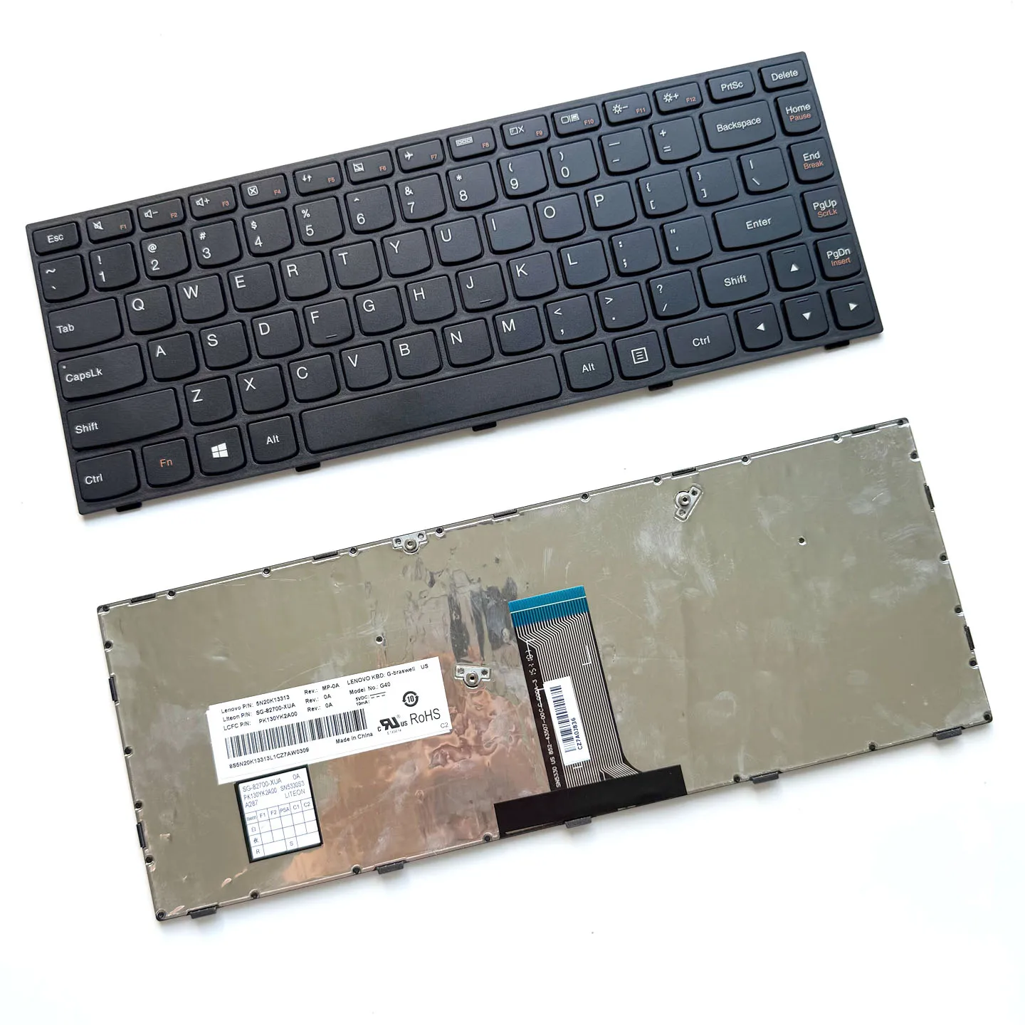 Immagine 4: Accessori e Ricambi per Tastiera Notebook: Poggiapolsi e Telaio per Computer Compatibili con G40-80, B40-30, Z40, Z41-70M, N40-70, B41-35, V1000