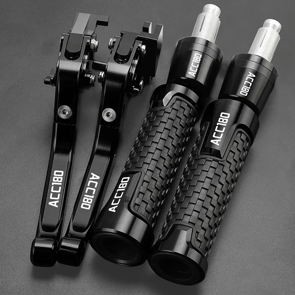 

For KYMCO ACC180 ALLYEARE Motorcycle Accessories Adjustable Folding Brake & Clutch Levers 7/8"22MM Handlebar Grips Ends ACC 180