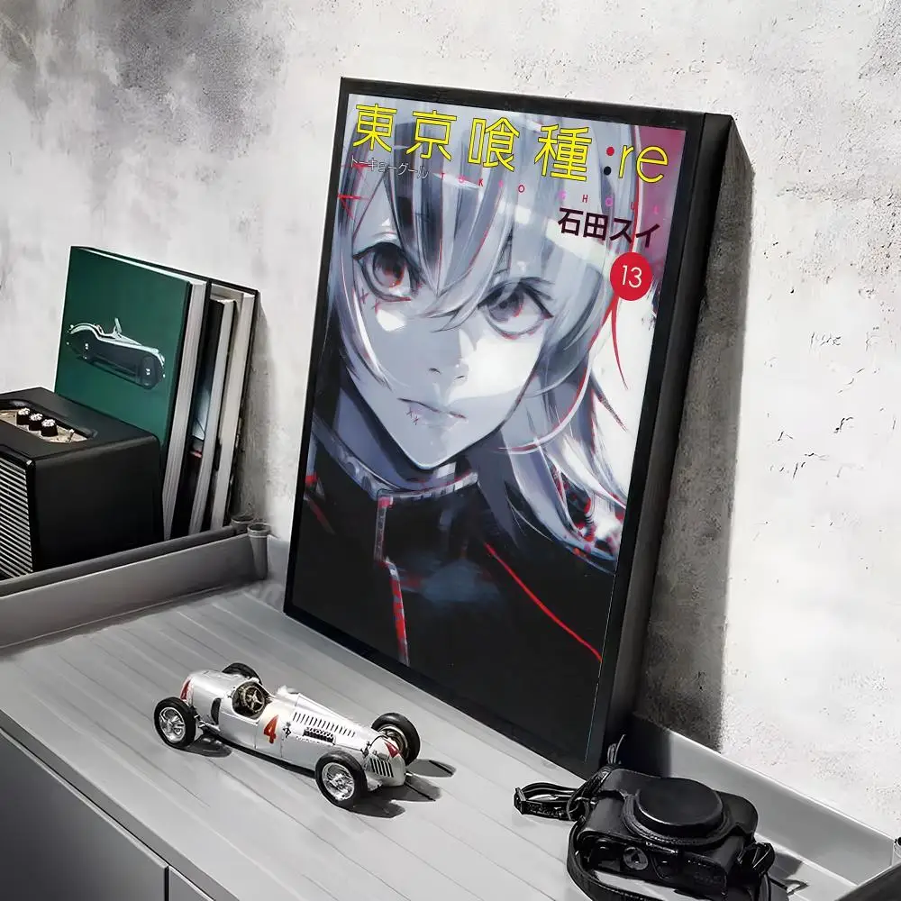 T-Tokyo Ghoul Anime-Poster-Aufkleber, HD-Gemälde, selbstklebende Kunst für Schlafzimmer, Wohnzimmer, Heimdekoration, moderne Wandaufkleber, Geschenk – Detail 15
