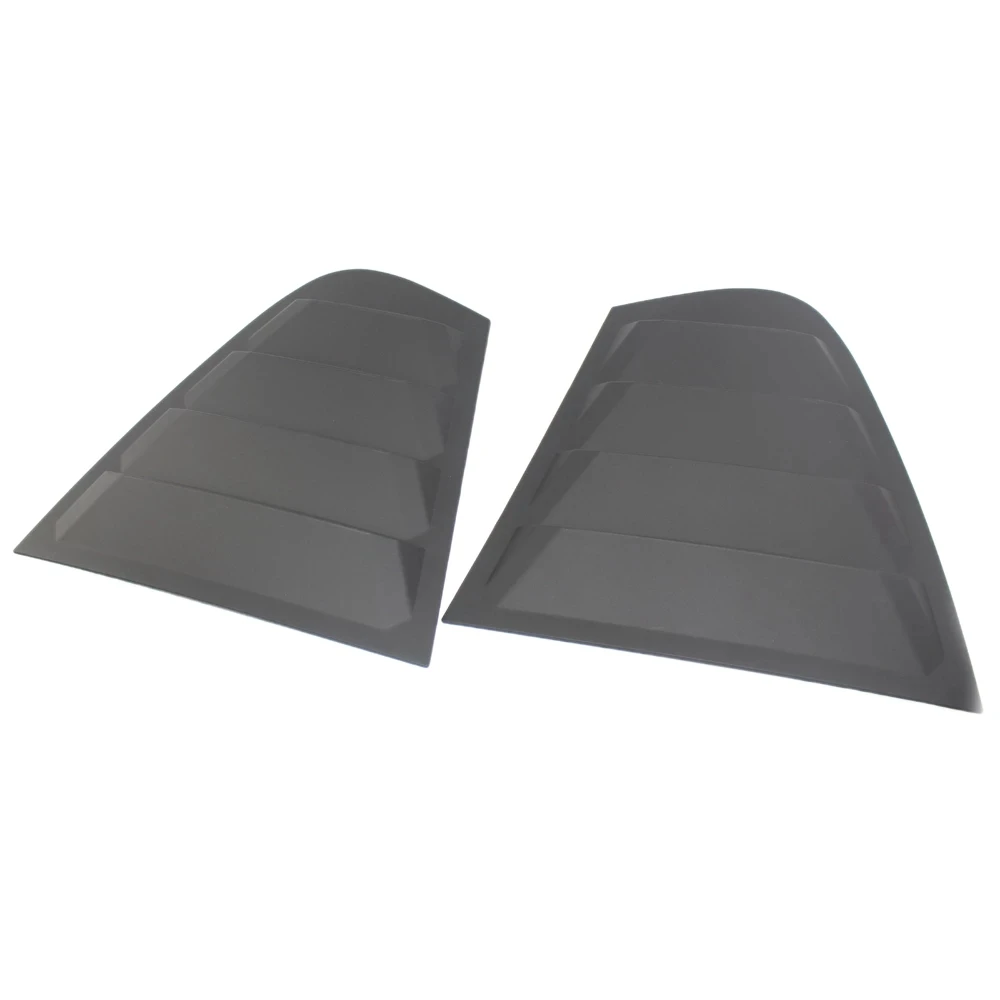 

2X Matte Black Rear Side Window Louvers Scoop Cover Vent for -BMW F30 3-Series