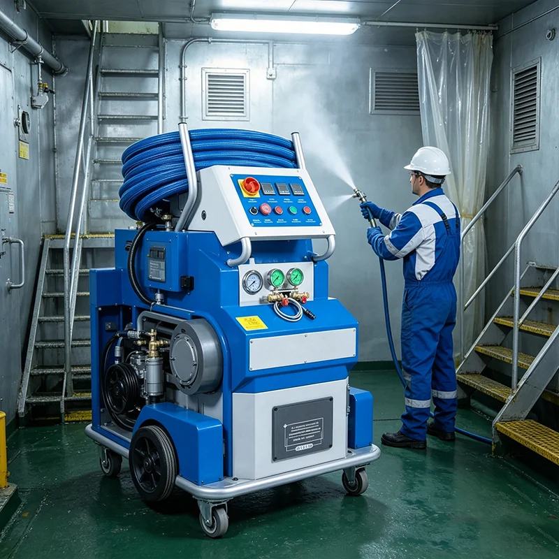 Wheel‑Mounted Portable Polyurea Spray Machine Convenient Sprayer for On‑Site Construction Work