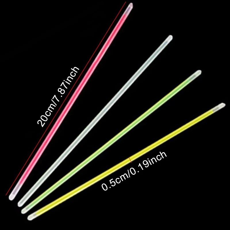 10/20/30 قطعة توهج عصا الإسفار عصا ليلة توهج عرض مسرحي الفلورسنت الهتاف الدعامة مهرجان حفلة عيد ميلاد الديكور ZYF #6