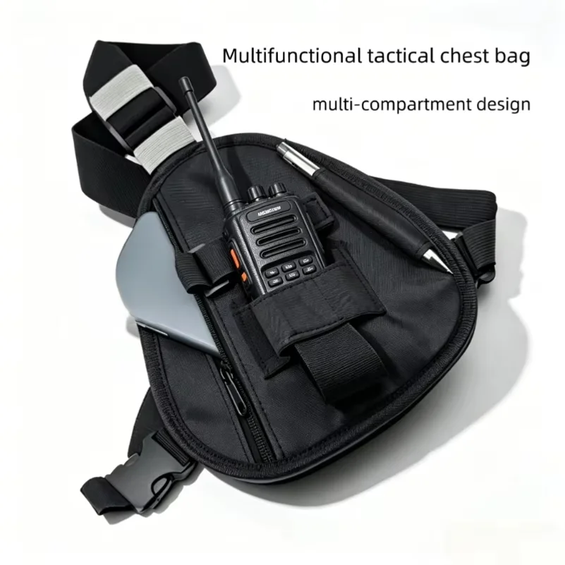 Walkie Talkie Chest Harness Shoulder Radio Holster Pack Adjustable Pouch Holster for Baofeng UV-5R UV-21 PRO Quansheng UV-K5 K6