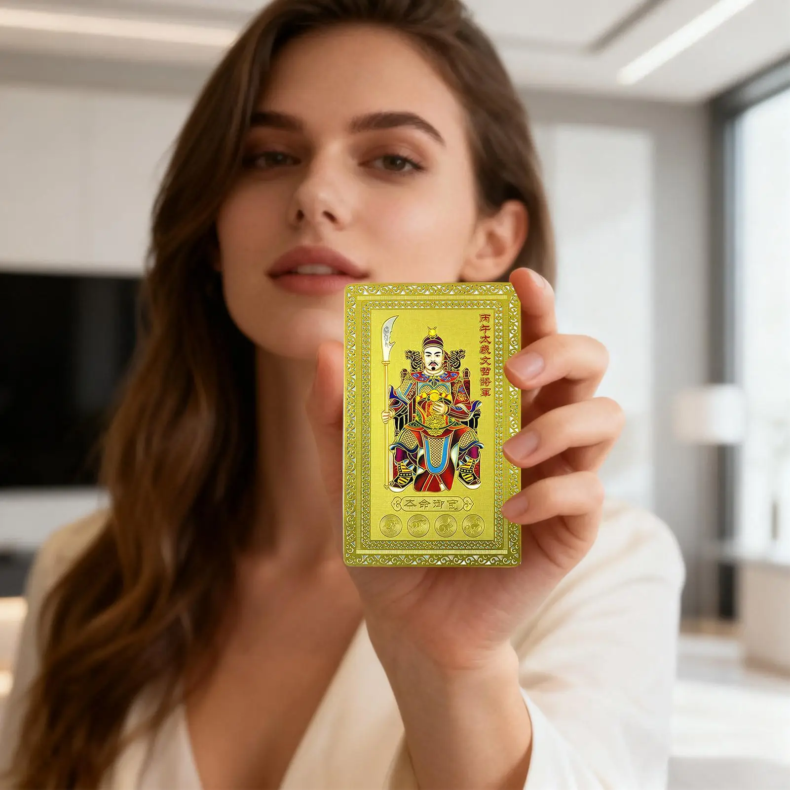 Tai Sui Card 2026 Fortune Blessing Keepsake Year of The Horse 2026 Protection Card for Women Men Culture Enthusiasts Spiritual
