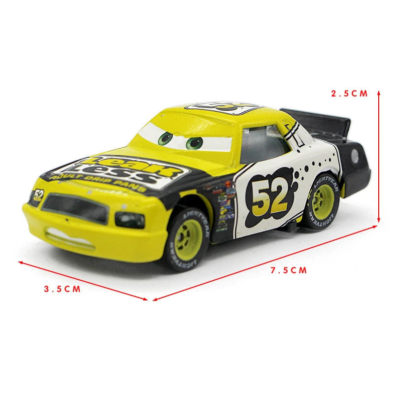 Disney Pixar Cars Lightning Mcqueen Cars 2 3 Jackson New Number 36 52 68 70 93 Racing Model Collection Car 1:55 Children Toys