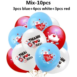 10pcs Doctor Nurse Day Theme Party Decoration Hospital Staff Party Decoration Nurse Balloon