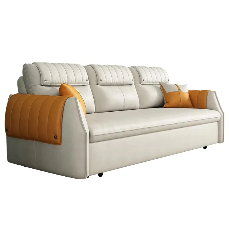 

Modern 3-Drag Leisure Sofa Bed Technology Fabric with Hidden Storage Space Living Room Folding Bed