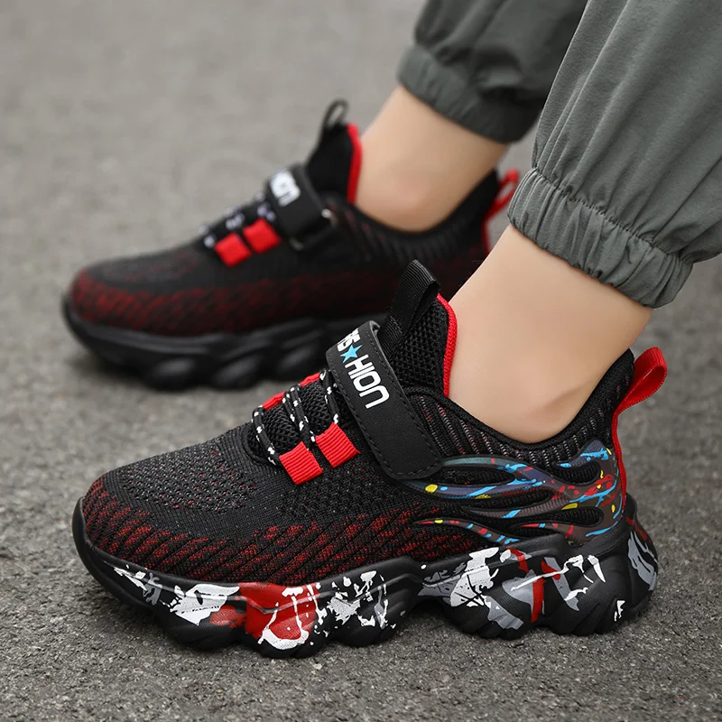 Children Fashion Sports Shoes High Quality Sneakers Boys Girls PU Leisure Trainers Shoes Kids Casual Sneaker  Outdoor