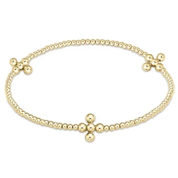 Vlen Christian Bracelets Jewellery 18 K Gold Plated Bracelet Women Cross Jewelry Waterproof Beads Pulseras De Mujer