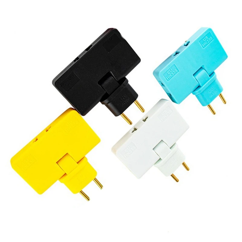 NEW-Rotate EU Plug Converter 3 In 1 Rotatable Outlet Extender 180 Degree Extension Plug Multi Plug Mini Outlet Adapter