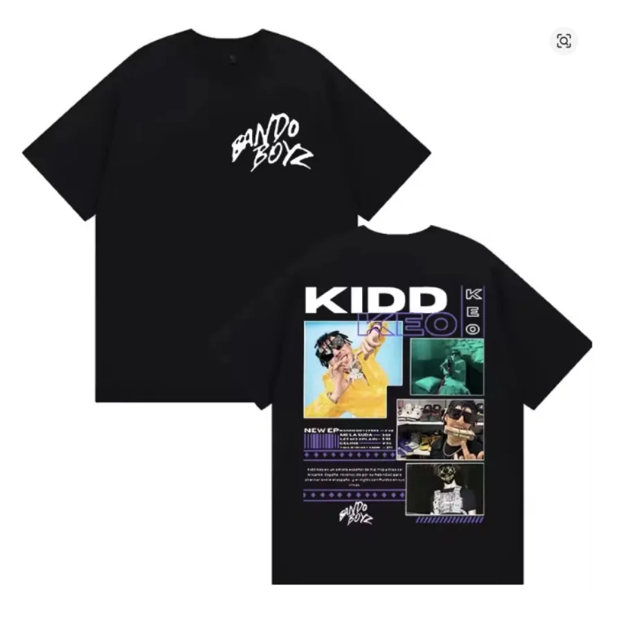 Rapper Kidd Keo Bando Boyz Tour T Shirt Men Women T-shirt Hip Hop Y2k Female Male Clothing Harajuku High Quality Cotton Top