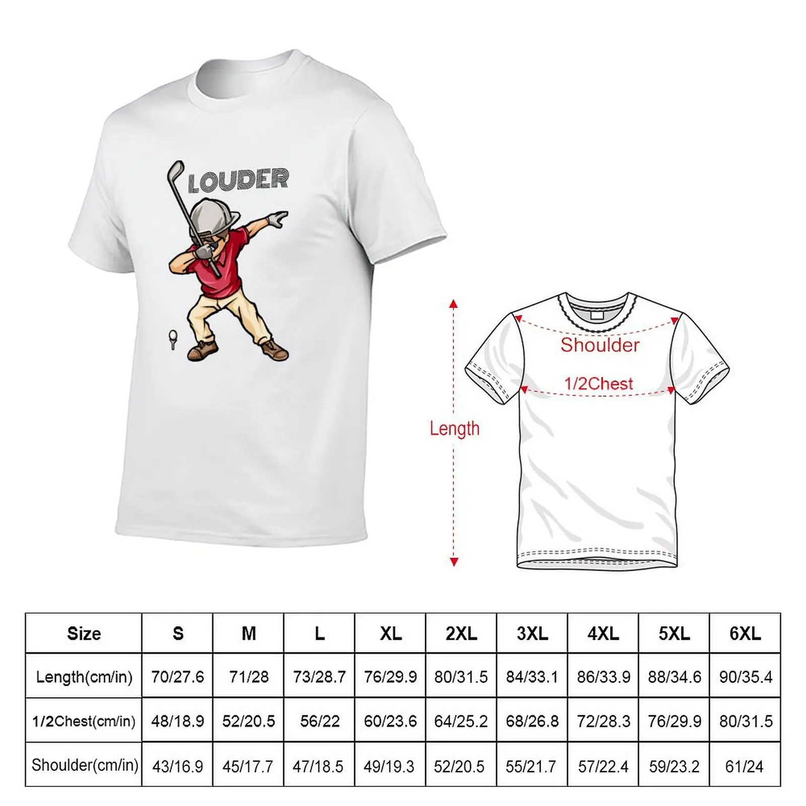 Louder Golf Things T-Shirt man t shirts cotton man t shirt luxury printed t shirts for man T-shirt