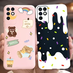 For Infinix Note 10 Case X693 Cute Bear Cartoon Cover Soft Silicone TPU Phone Case For Infinix Note 10 Pro NFC Note10 Back Cover