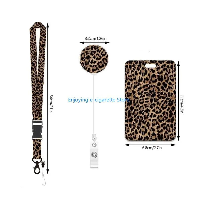 Einziehbares Ausweishalter-Lanyard mit durchsichtigem ABS-Kartenschutz für Mitarbeiter Y4QF – Detail 6