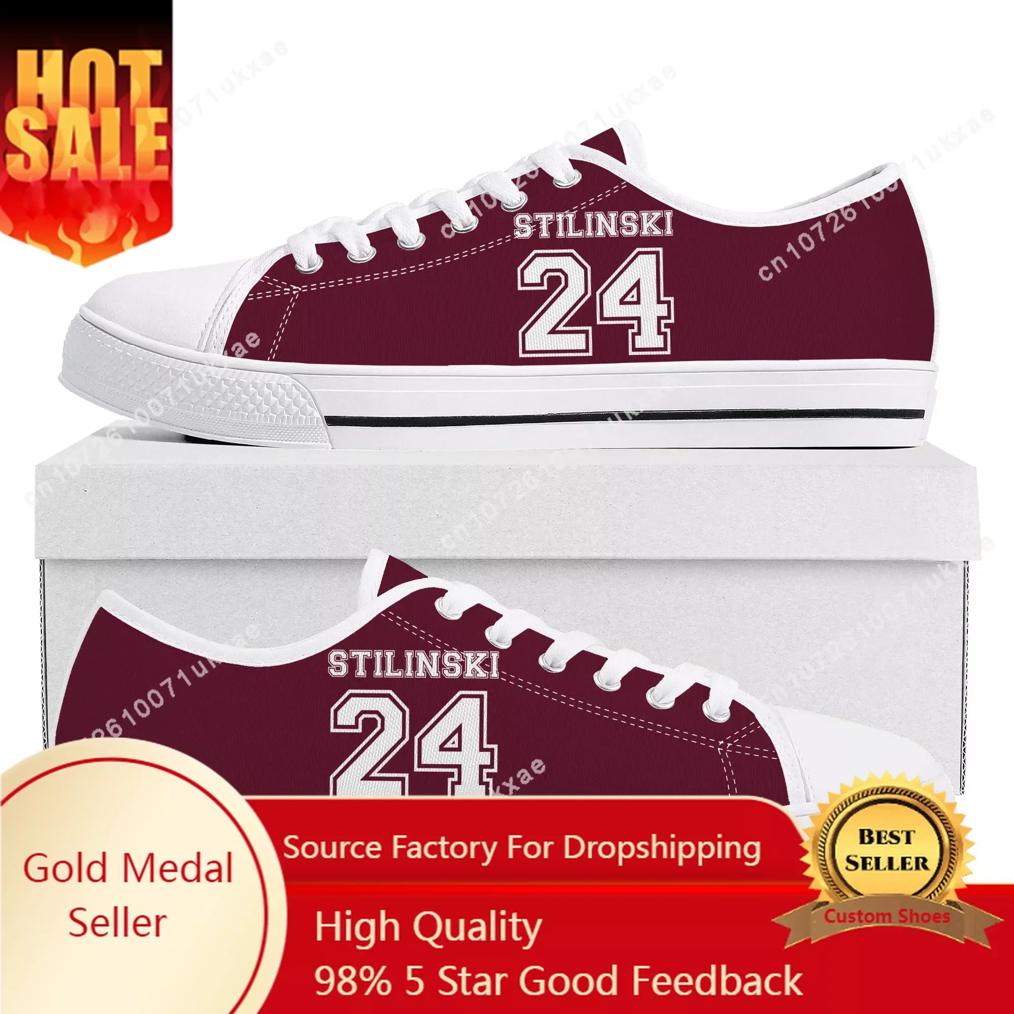 Teen Wolf Stiles Stilinski Low Top Sneakers Mens Womens Teenager Canvas High Quality Sneaker Casual Custom Made Shoes DIY Shoe