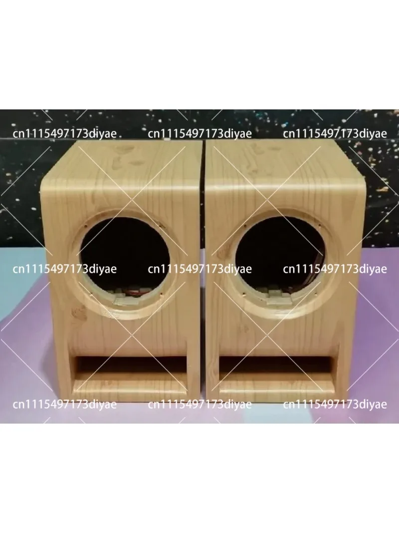 Wooden Desktop Speakers for Computer, Bookshelf Stereo Pair, Retro Passive Sound System