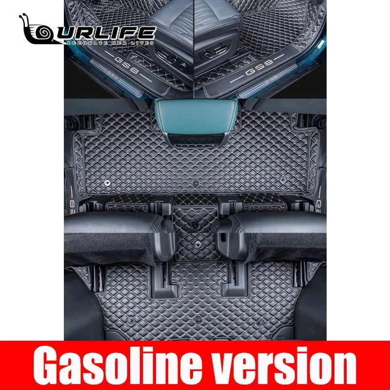 For GAC Trumpchi GS8 2021 2022 2023 2024 Accessories Specialized  Car Mat Catpet Leather Waterproof  Black Full Covers