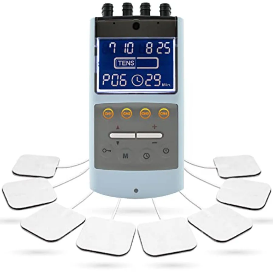

Миостимулятор iStim TENS EMS EV-906 для снятия боли и укрепления мышц с гелевыми электродами (черный)