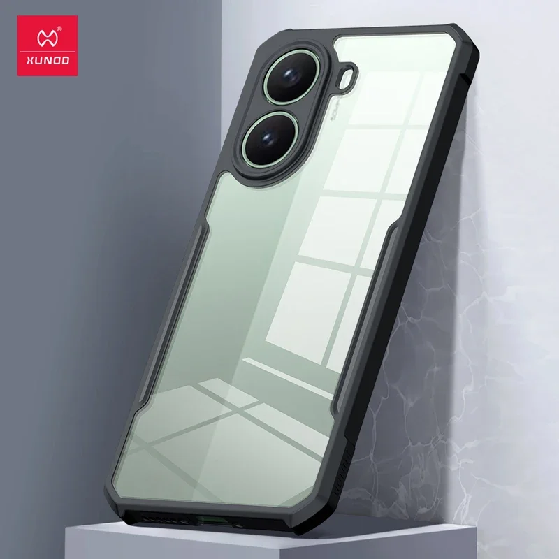 XUNDD-Xiaomi Poco X7 Pro用の透明な耐衝撃ケース,TPUバックカバー