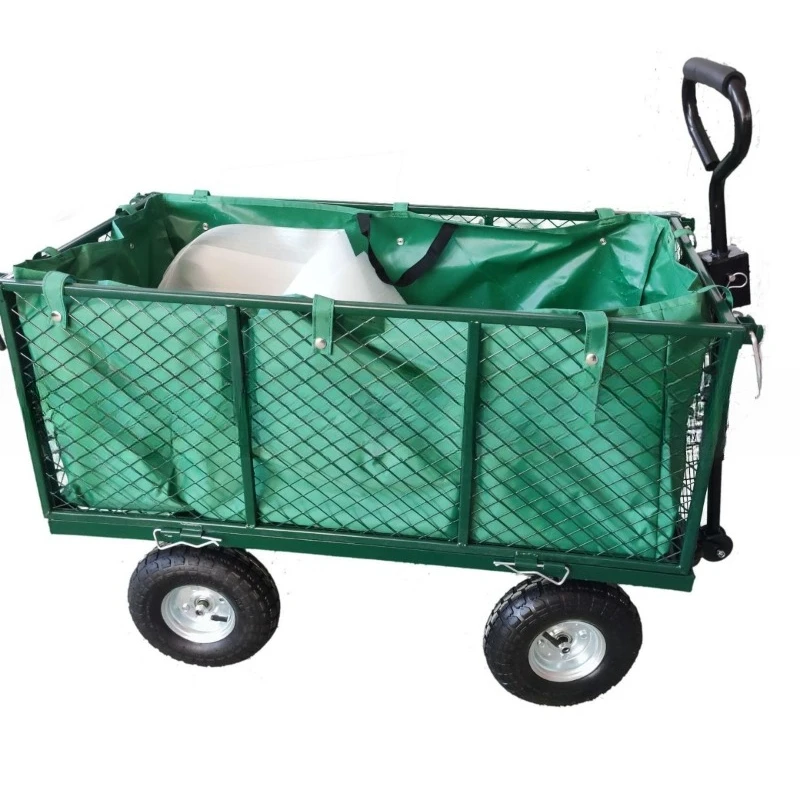 four-wheel tipping bucket network car, pulling trolley, flatbed network car, handling, heavy household freight