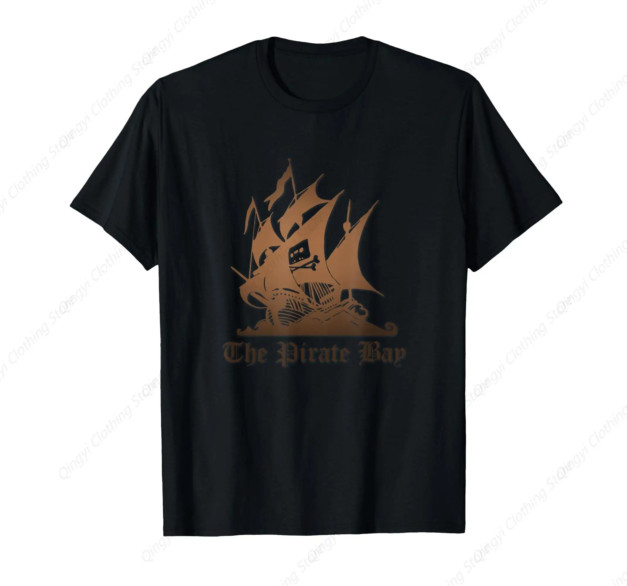 

The Pirate Bay Logo Flag Crossbones Torrent Skull T-Shirt