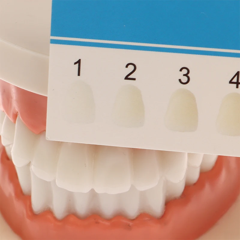 Paleta de colores para blanqueamiento Dental, 5 uds., 16 colores, luz fría, tarjeta de comparación, suministros de contraste, tabla de colores Dental sombra