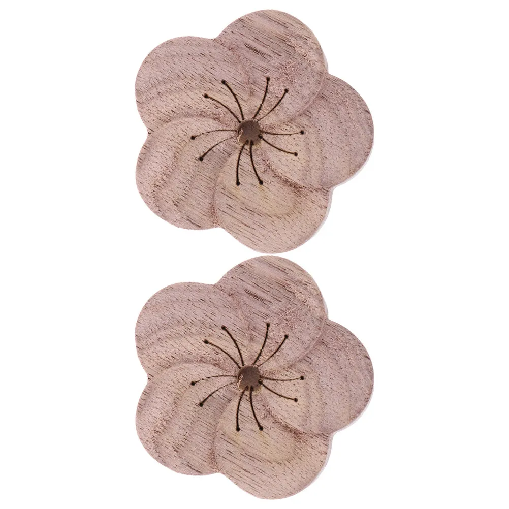 

2 шт. портативных деревянных диффузора для эфирных масел с дизайном в виде цветка сливы для дома, офиса, автомобиля, ароматерапии, диффузор для масел из натурального дерева