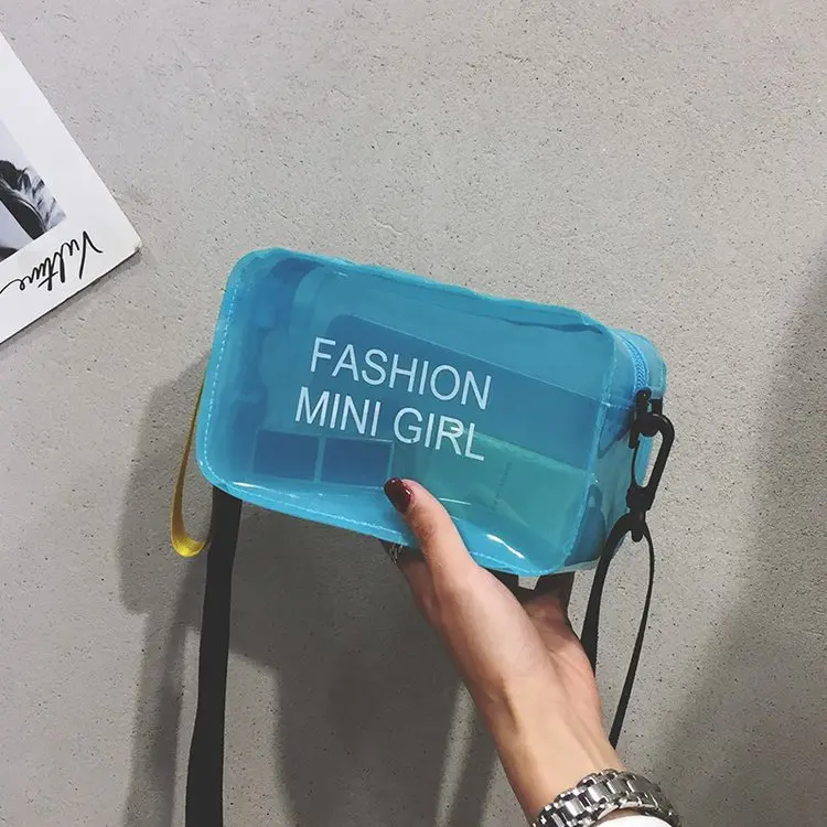 2024 neueste Bonbon farbe Laser Umhängetasche für Frauen Brief Mode wilde Mini Schulter Pu Gelee kleine Einkaufstasche Aufbewahrung taschen