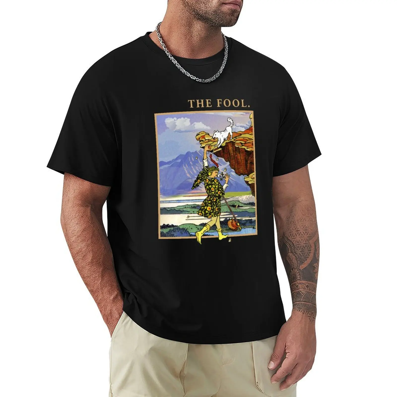 The Fool tarot T-Shirt Outdoor Sports Short Sleeve Top