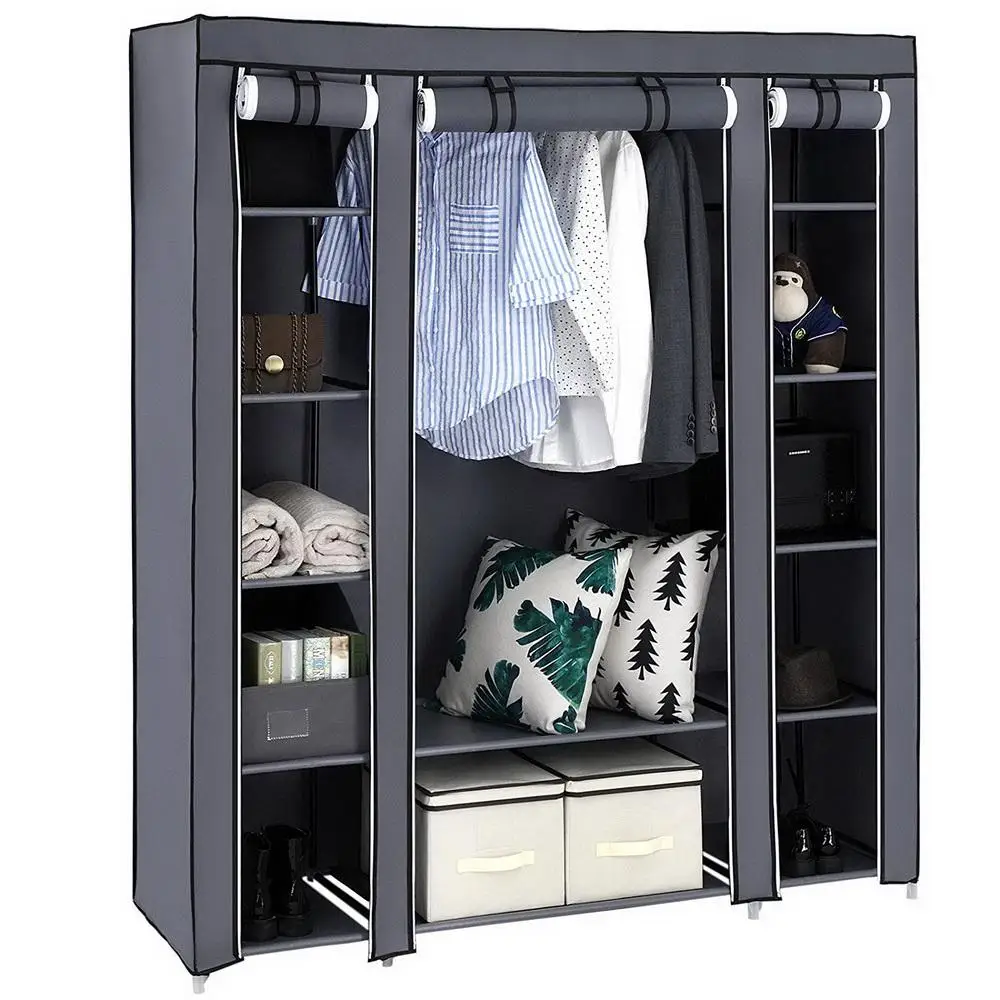 

69 Inches Portable Wardrobe Closet Storage Box Home Furniture