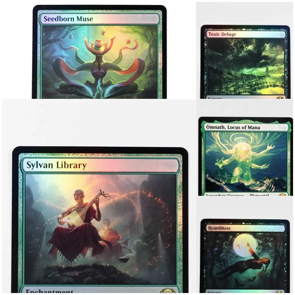 

CC1/CC2 (Seedborn Muse) Foil/Holo Magical Proxy Black Top Quality Proxy Playing Cards Gathering Board Game Deck Trading Cards