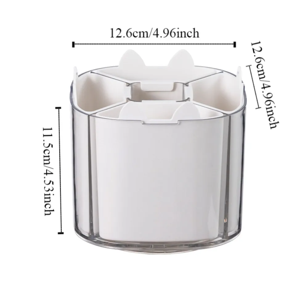 5 Grid to 9 Grid 360° Rotating Pen Holder Pencil Case Large Capacity Pen Storage Box Desktop Organizer Multifunctional