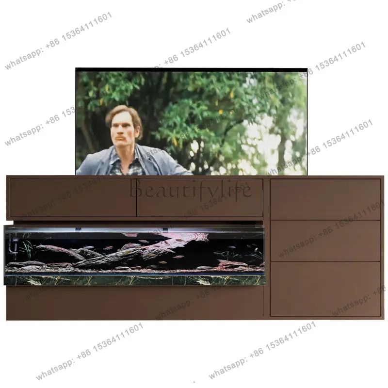 PG-Ecological Stream Jinjing AI Smart Fish Tank Hidden TV Cabinet