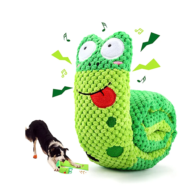 Dog Dot Frog Food Hiding Toy Sound Plush Chewing Dog Interactive Self-entertainment Pet Supplies