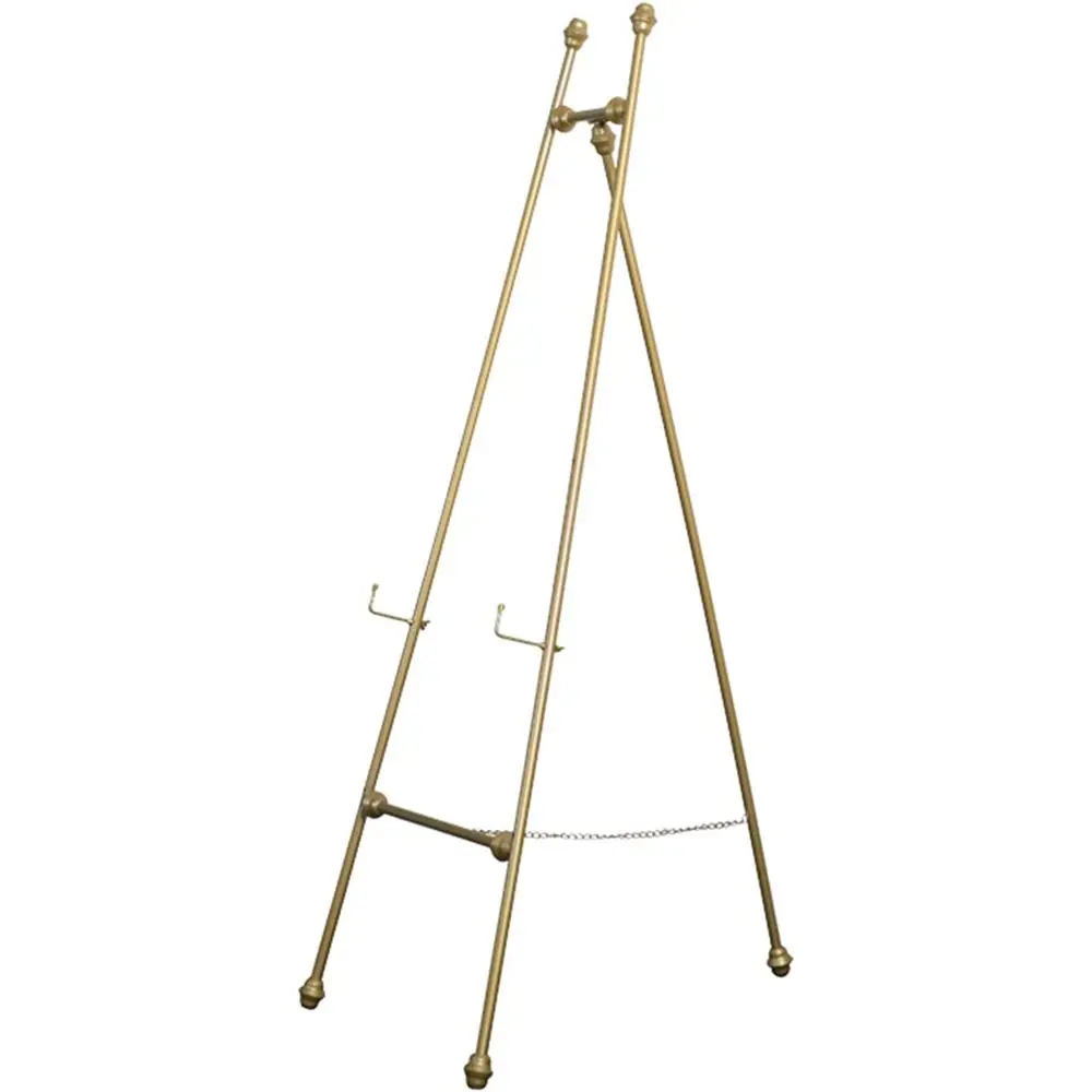Gold 150cm Lightweight Metal Portable Easel for Sketching, Display, and Wedding Signs