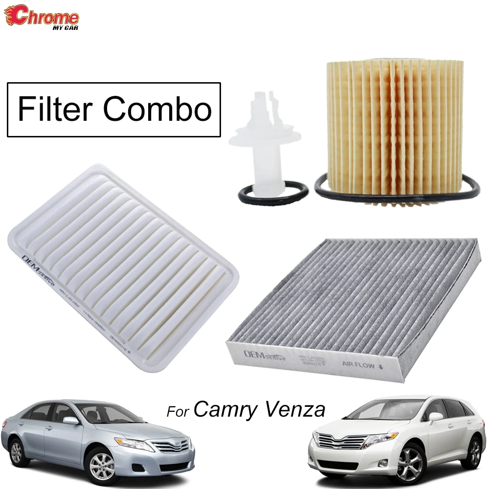 Cabin Pollen Filter 87139-YZZ08, Air, Oil Filter For Toyota Camry XV40 2011 2012 2013 2014 2015 2016 2.5L 4 Cylinder Engine