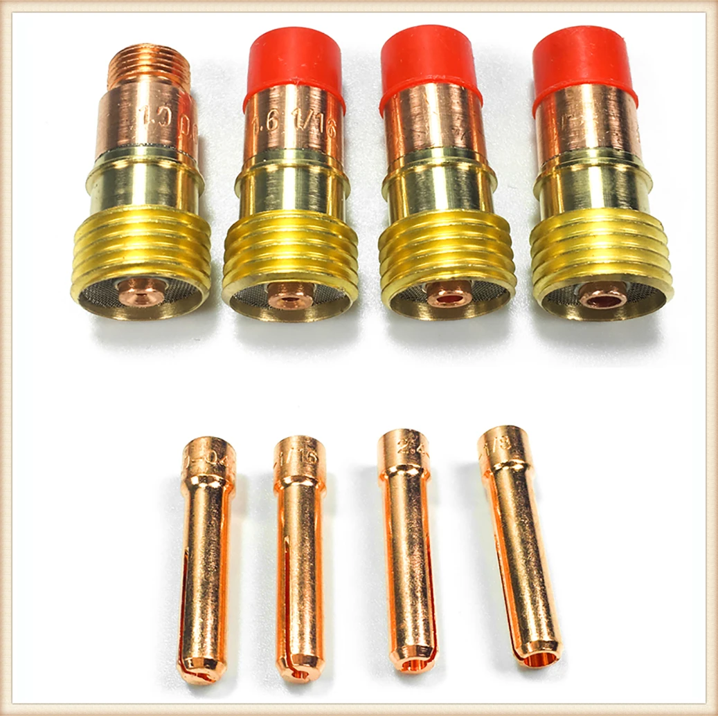 Top 49Pcs TIG Welding Tools Kits Torch Stubby Gas Lens for WP17 WP18 WP26 TIG 10 Pyrex Glass Cup Spares Durable Accessories Sets