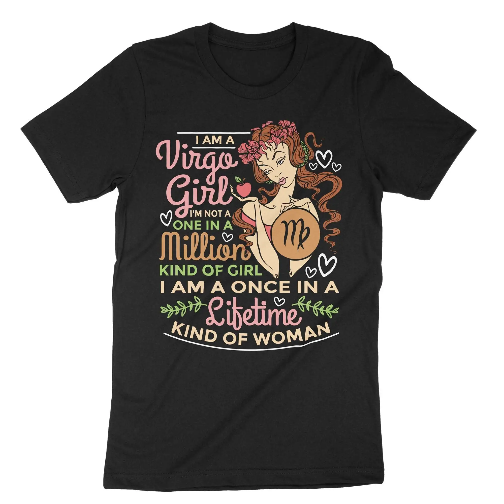 I'M A Virgo Girl T Shirt Zodiac Sign Astrology Horoscope Woman