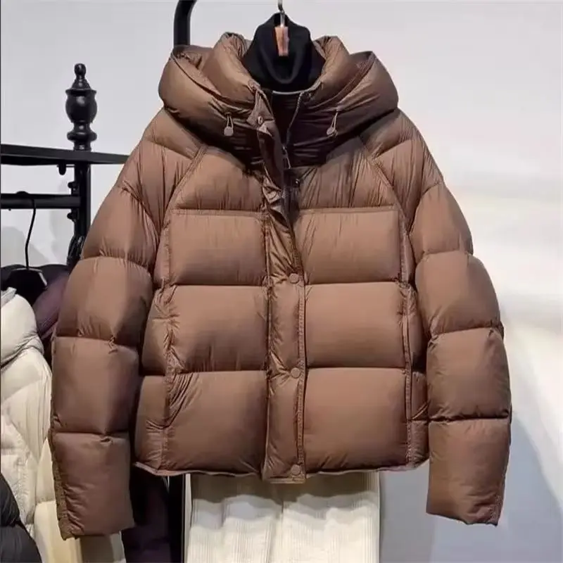 

2025 New Fashion Winter Jacket Coat Women Parka Hooded Down Cotton Jacket Casual Loose Parka Female Overcoat Clothing Tops